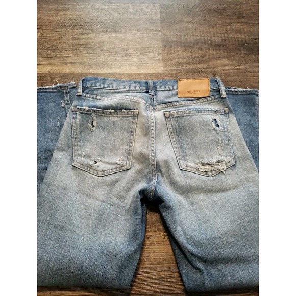 Moussy Vintage Lenwood Skinny Jean In Light Blue Distressed Cropped Sz 25 (b - Picture 8 of 9